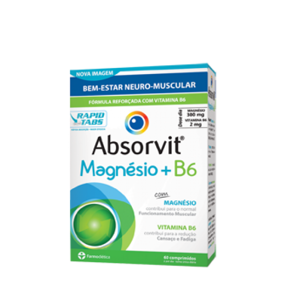 Absorvit MAGNÉSIO + B6 x60 Comprimidos